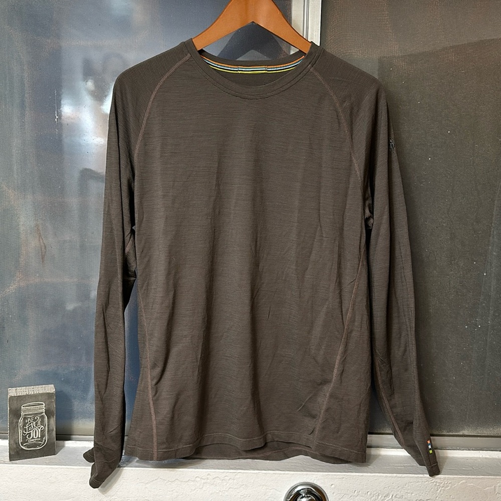 SmartWool Men's (M) Medium Merino 150 Base Layer Micro Stripe Long Sleeve Shirt